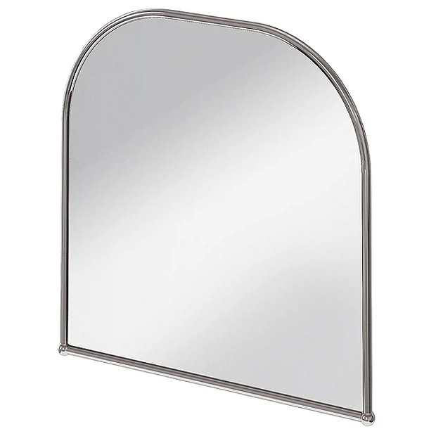 Urlington Bathroom Burlington Curved Mirror With Chrome Frame - 700x700mm 4 Urlington Bathroom Burlington Curved Mirror With Chrome Frame - 700x700mm - Image 2