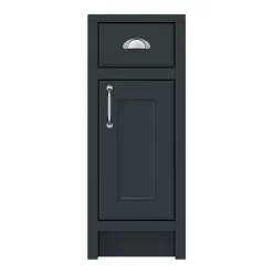 Chatsworth Graphite Cupboard Unit 300mm Wide X 435mm Deep -Vanity Unit Bathroom Suites c300blk n d1