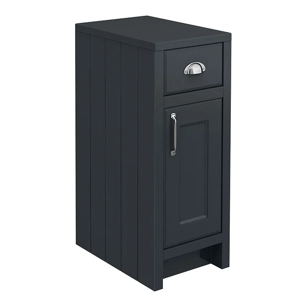 Chatsworth Traditional Graphite Double Basin Vanity + Cupboard Combination Unit 3 Chatsworth Traditional Graphite Double Basin Vanity + Cupboard Combination Unit