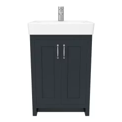 Chatsworth Graphite Close Coupled Roll Top Bathroom Suite