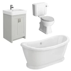 Chatsworth Grey Close Coupled Roll Top Bathroom Suite 13 Chatsworth Grey Close Coupled Roll Top Bathroom Suite -Vanity Unit Bathroom Suites cccgybs detail1