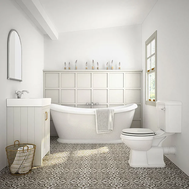 Chatsworth Grey Close Coupled Roll Top Bathroom Suite 4 Chatsworth Grey Close Coupled Roll Top Bathroom Suite - Image 2