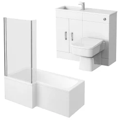 Victorian Plumbing Cello Family Bathroom Suite -Vanity Unit Bathroom Suites cellofamilybathroomsuitedetail1