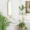 Chatsworth Traditional 673 X 490mm Arched Mirror - Brushed Brass 1 Chatsworth Traditional 673 X 490mm Arched Mirror - Brushed Brass -Vanity Unit Bathroom Suites chtbbm d4