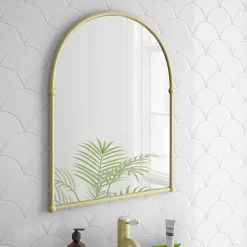 Chatsworth Traditional 673 X 490mm Arched Mirror - Brushed Brass -Vanity Unit Bathroom Suites chtbbm lrg01b