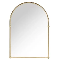 Chatsworth Traditional 673 X 490mm Arched Mirror - Brushed Brass -Vanity Unit Bathroom Suites chtbbmd2