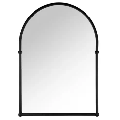 Chatsworth Traditional 673 X 490mm Arched Mirror - Matt Black -Vanity Unit Bathroom Suites chtmbm detail02