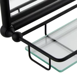 Chatsworth Traditional 700 X 490mm Arched Mirror With Glass Shelf - Matt Black 10 Chatsworth Traditional 700 X 490mm Arched Mirror With Glass Shelf - Matt Black -Vanity Unit Bathroom Suites chtmbms d1