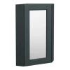 Chatsworth Corner Mirror Cabinet Graphite -Vanity Unit Bathroom Suites cnrmcabblk l