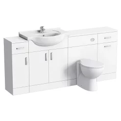 Cove 1720mm 4 Piece Vanity Unit Suite (High Gloss White - Depth 300mm) 6 Cove 1720mm 4 Piece Vanity Unit Suite (High Gloss White - Depth 300mm) -Vanity Unit Bathroom Suites cove1720mm4piecevanityunitsuitel