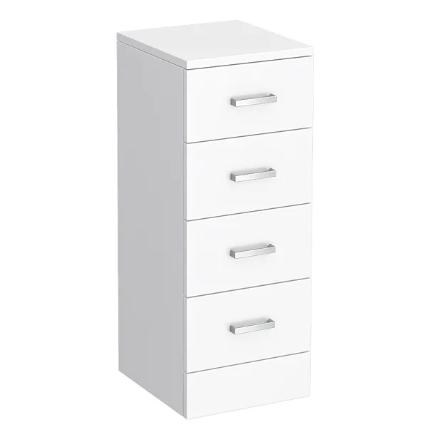 Cove 300x330mm White 4 Drawer Unit 3 Cove 300x330mm White 4 Drawer Unit