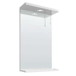 Cove White Illuminated Mirror (450mm Wide) -Vanity Unit Bathroom Suites covewhiteilluminatedmirror450mmwidenl