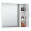 Cove White Illuminated Mirror Cabinet (750mm Wide) 1 Cove White Illuminated Mirror Cabinet (750mm Wide) -Vanity Unit Bathroom Suites covewhiteilluminatedmirrorcabinet750mmd1