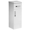 Tavistock Courier 300mm Freestanding Storage Unit - Gloss White -Vanity Unit Bathroom Suites cr30fcw l