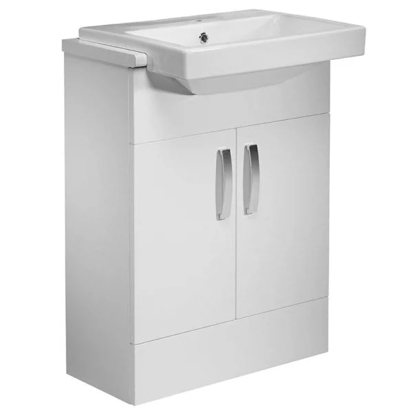 Tavistock Courier 600mm Semi-Countertop Unit & Basin - Gloss White 4 Tavistock Courier 600mm Semi-Countertop Unit & Basin - Gloss White - Image 2