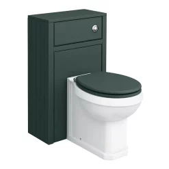 Chatsworth Traditional Green Semi-Recessed Vanity Unit + Toilet Package -Vanity Unit Bathroom Suites csr600wcgrn d3