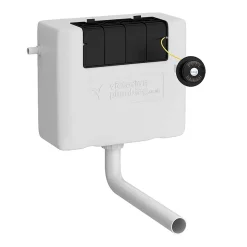 Chatsworth Traditional White Semi-Recessed Vanity Unit W. Matt Black Handles + Toilet Package