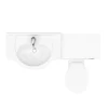 Cove 1150mm Vanity Unit Cloakroom Suite (Gloss White - Depth 300mm) -Vanity Unit Bathroom Suites cv1150cs n d3
