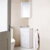 Cove Gloss White Corner Mirror Cabinet -Vanity Unit Bathroom Suites cv118 d1