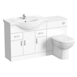 Cove 1320mm Vanity Unit Suite + Tap (High Gloss White - Depth 330mm) 11 Cove 1320mm Vanity Unit Suite + Tap (High Gloss White - Depth 330mm) -Vanity Unit Bathroom Suites cv1320bst d5 580226
