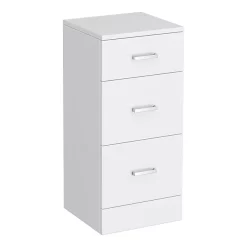 Cove 2020mm Bathroom Furniture Pack (High Gloss White - Depth 330mm) -Vanity Unit Bathroom Suites cv2020bs d4