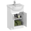 Cove 1850mm Double Basin Vanity Unit Suite (High Gloss White - Depth 300mm) -Vanity Unit Bathroom Suites cv4pcwhtd1