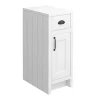 Chatsworth Traditional White Double Basin Vanity + Cupboard Combination Unit With Matt Black Handles -Vanity Unit Bathroom Suites cwht142pkmbd3