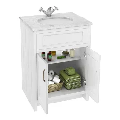 Chatsworth White Marble 610mm Traditional White Vanity Unit + Toilet Package 10 Chatsworth White Marble 610mm Traditional White Vanity Unit + Toilet Package -Vanity Unit Bathroom Suites cwm610wcwht d1