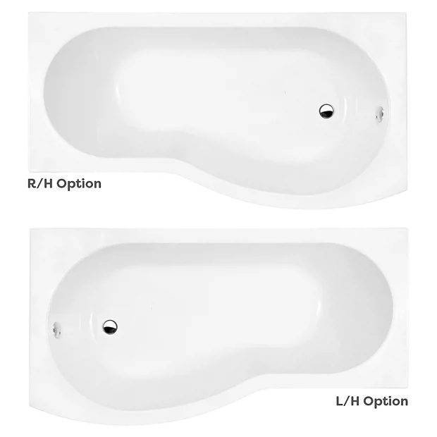 Cruze Bathroom Cruze B-Shaped Shower Bath Suite - 1700mm With White Vanity Unit And Toilet 5 Cruze Bathroom Cruze B-Shaped Shower Bath Suite - 1700mm With White Vanity Unit And Toilet - Image 3