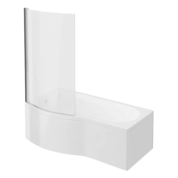 Cruze Bathroom Cruze B-Shaped Shower Bath Suite - 1700mm With White Vanity Unit And Toilet 6 Cruze Bathroom Cruze B-Shaped Shower Bath Suite - 1700mm With White Vanity Unit And Toilet - Image 4