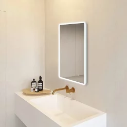 Cruze Bathroom Cruze 500x700mm LED Universal Mirror Inc. Touch Sensor + Anti-Fog -Vanity Unit Bathroom Suites edm06 d4