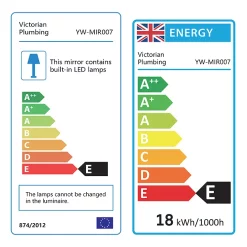 Cruze Bathroom Cruze 600x800mm LED Universal Mirror Inc. Touch Sensor + Anti-Fog 11 Cruze Bathroom Cruze 600x800mm LED Universal Mirror Inc. Touch Sensor + Anti-Fog -Vanity Unit Bathroom Suites edm07 d2n
