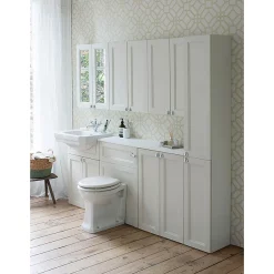 Urlington Bathroom Burlington 30 2-Door Tall Unit - Classic Grey