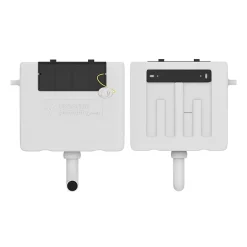 Victorian Plumbing Haywood White Modern Sink Vanity Unit + Toilet Package