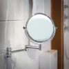 Smedbo Outline - Polished Chrome Shaving/Make Up Mirror On Swing Arm -Vanity Unit Bathroom Suites fk438 d1