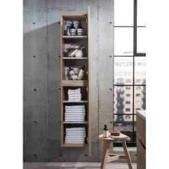 Crosswater Glide II Wall Hung Tower Unit - Windsor Oak