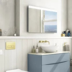 Crosswater Glide II 800 X 600mm Ambient Lit Illuminated Mirror -Vanity Unit Bathroom Suites gl6080 d1