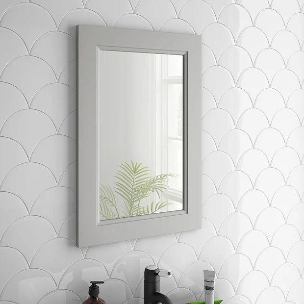 Chatsworth Mirror (600 X 400mm - Grey) 4 Chatsworth Mirror (600 X 400mm - Grey) - Image 2