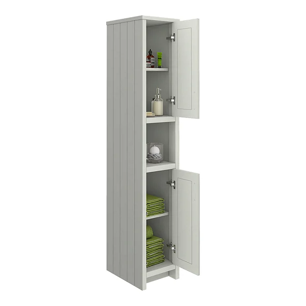 Chatsworth Traditional Grey Tall Cabinet 6 Chatsworth Traditional Grey Tall Cabinet - Image 4