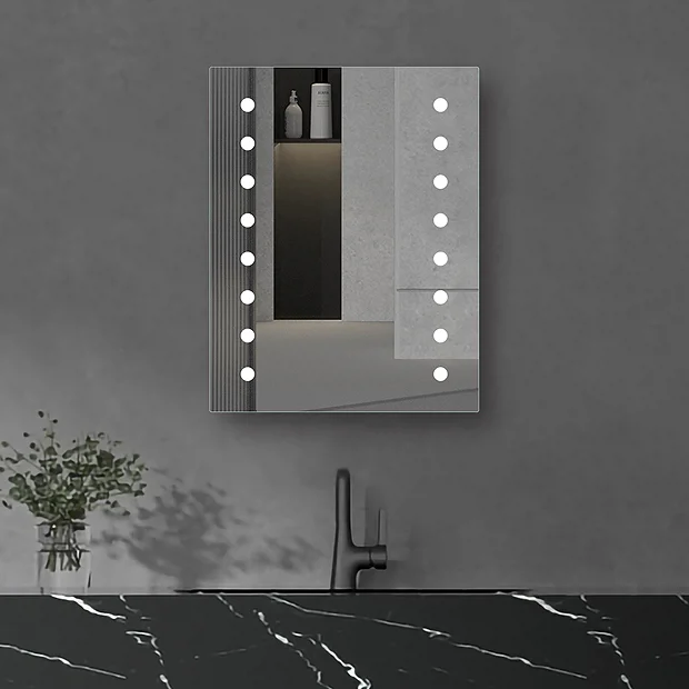 Klyn Bathroom Brooklyn Dot 390 X 500mm Battery Operated Illuminated LED Mirror 4 Klyn Bathroom Brooklyn Dot 390 X 500mm Battery Operated Illuminated LED Mirror - Image 2