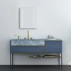Klyn Bathroom Brooklyn Dot 390 X 500mm Battery Operated Illuminated LED Mirror 12 Klyn Bathroom Brooklyn Dot 390 X 500mm Battery Operated Illuminated LED Mirror -Vanity Unit Bathroom Suites gs014x7bt d3