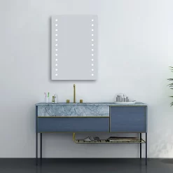 Klyn Bathroom Brooklyn Dot 500 X 700mm Battery Operated Illuminated LED Mirror -Vanity Unit Bathroom Suites gs015x7bt d2