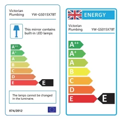 Klyn Bathroom Brooklyn Dot 500 X 700mm Battery Operated Illuminated LED Mirror -Vanity Unit Bathroom Suites gs015x7bt d5
