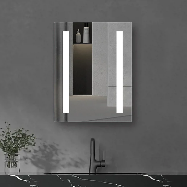Klyn Bathroom Brooklyn 390 X 500mm Battery Operated Illuminated LED Mirror 4 Klyn Bathroom Brooklyn 390 X 500mm Battery Operated Illuminated LED Mirror - Image 2