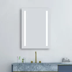 Klyn Bathroom Brooklyn 500 X 700mm Battery Operated Illuminated LED Mirror -Vanity Unit Bathroom Suites gs5x7bt d3n