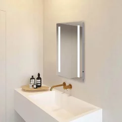 Klyn Bathroom Brooklyn 500 X 700mm Battery Operated Illuminated LED Mirror -Vanity Unit Bathroom Suites gs5x7bt d4n