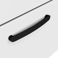Klyn Bathroom 1 X Brooklyn Matt Black Additional Bar Handle - L210mm (196mm Centres) -Vanity Unit Bathroom Suites h190 nwd1
