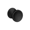 Hudson Reed Matt Black Indented Round Knob Furniture Handle - 30mm Diameter -Vanity Unit Bathroom Suites h213 n l