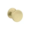 Hudson Reed Brushed Brass Indented Round Knob Furniture Handle - 30mm Diameter -Vanity Unit Bathroom Suites h313 lrg