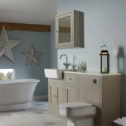 Roper Rhodes Hampton 565mm Mirror Cabinet - Mocha